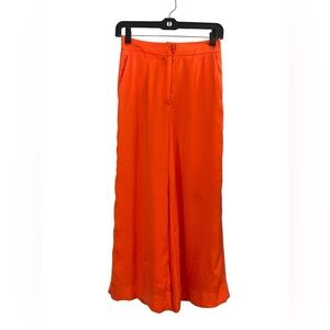 Free People Wide Leg Orange Pants | Size 0